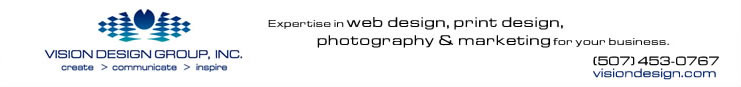 Vision Design Group, web site design, print materials, photography