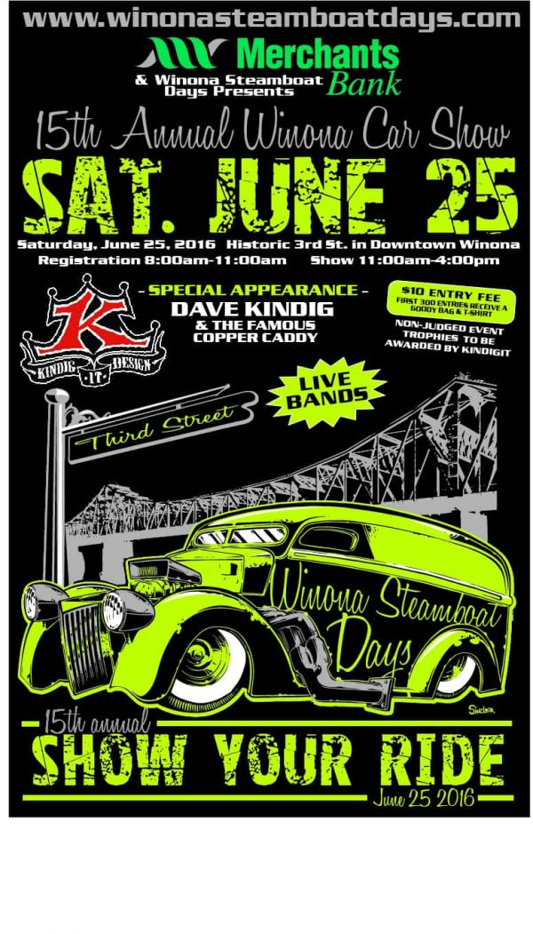 car show poster 2016-2 | Winona Steamboat Days